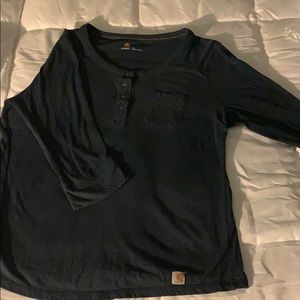 Carharrt 3/4 length 3 button shirt